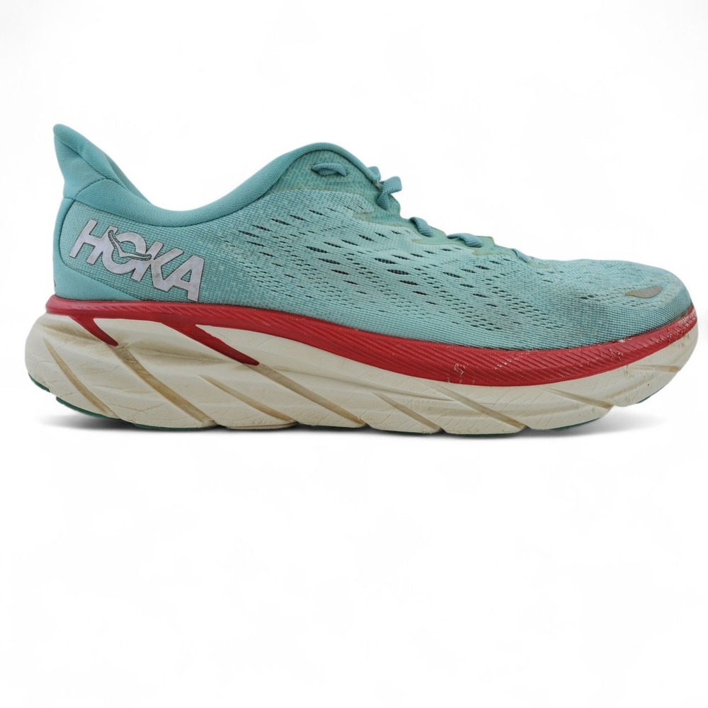 Hoka One One Shoes Womens‎ 11B Clifton 8 Running Sneakers Comfort No Insoles